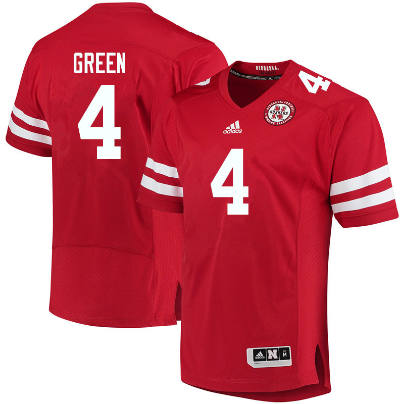 Youth #4 Jahkeem Green Nebraska Cornhuskers College Football Jerseys Sale-Red